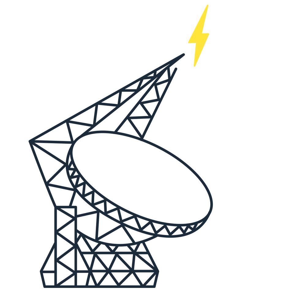 An illustration of the Green Bank Telescope.