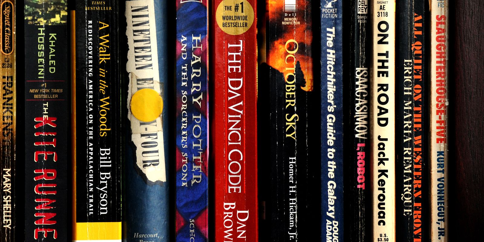 Image of books on a shelf.