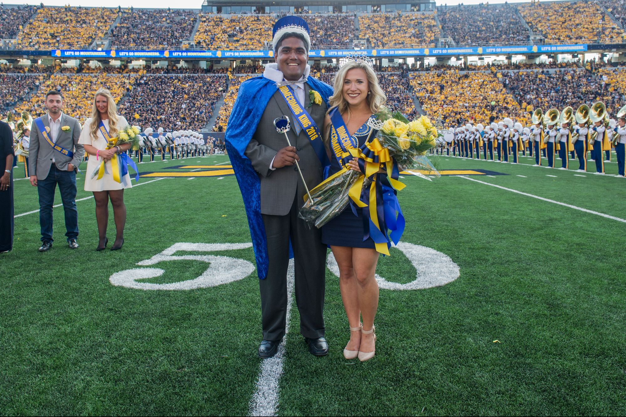 Roshan Daniel and Kallie Nealis, the 2016 Homecoming King and Queen.