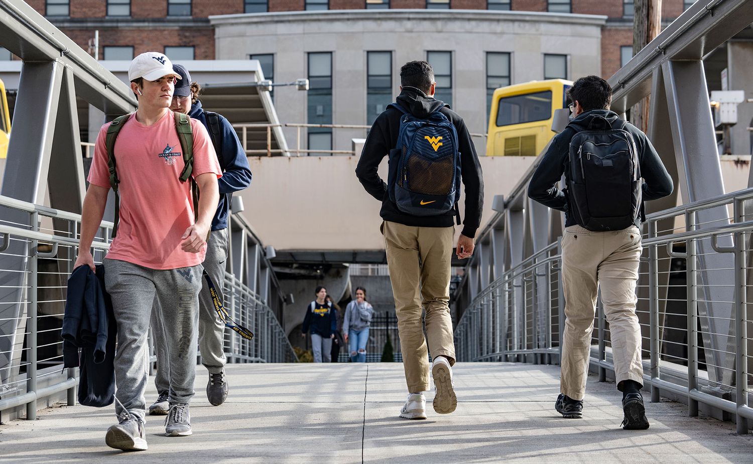 students walking in front of Reynolds Hall