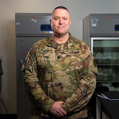 Man smiling in U.S. Army uniform
